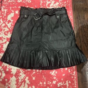 Black Leather Skirt